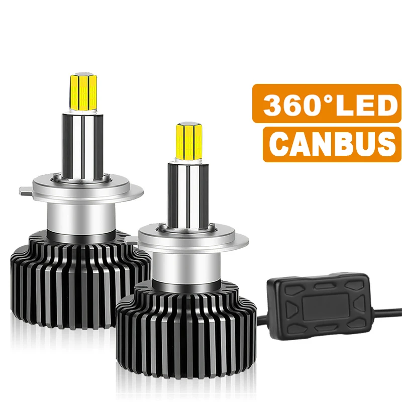 360 Led Lamp H7 H1 H11 9012 Hir2 Led Headlights Canbus Car lights turbo HB3 9005 HB4 9006 Fog Lamps LED Mini Headlight Bulb