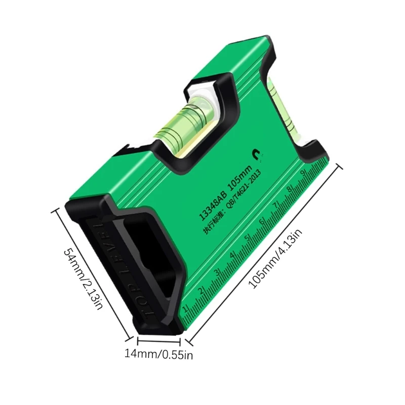 4/6/7.8Inch Magnetic Torpedos Level and Ruler, 180/90 Degree Bubble,Aluminum Alloy Bubble Levels Measurement Tool