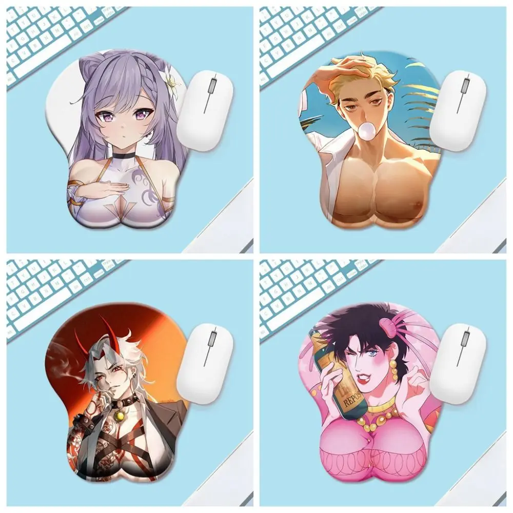 Mouse Pad 3D Stereo Anime 3D Mouse Pad Beauty Chest Bobo Series 3D Breast Mousepad Anime Comfortable Mouse Mat Laptops