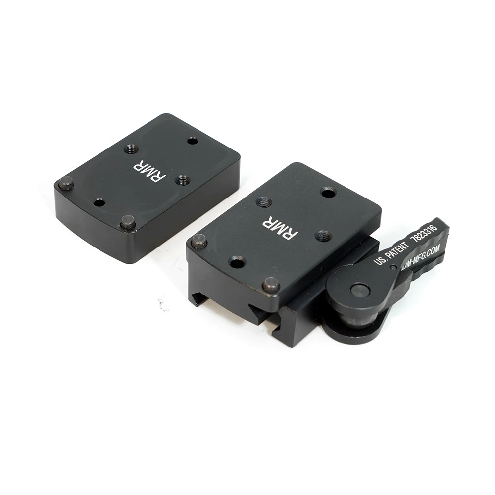 RM QD Mount With Riser Plate For RMR Mini Red Dot Sight Auto Lock Fit 20mm Weaver Picatinny Rail In Stock