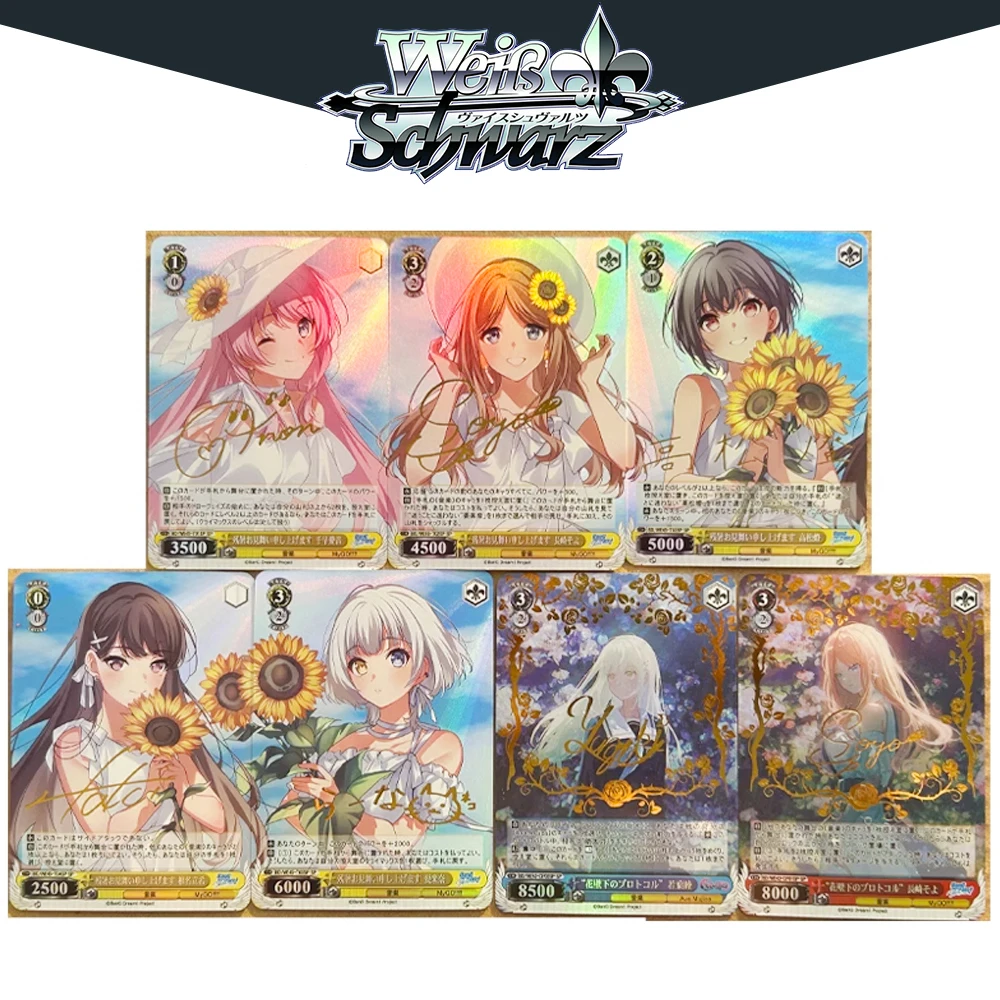 BLBU Weiss Schwarz Card MyGO Sexy WeiB Game Anon Chihaya Signature Card DIY Anime Collectible Cards BanG Dream Takamatsu Tomori