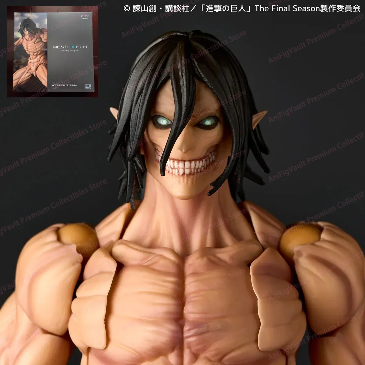

В наличии: 100% Оригинальная модель Kaiyodo Reissue Eren Yeager NR084 Attack on Titan Amazing Yamaguchi Revoltech Attack Titan (Итака Титанов)