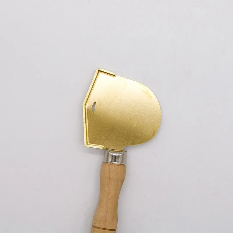 Dental Gold Spatula Full Mouth Adsorption Denture Gold Shovel Hot Waxing Plate Gum Restoration Lift Shovel Jaw Individual Tray