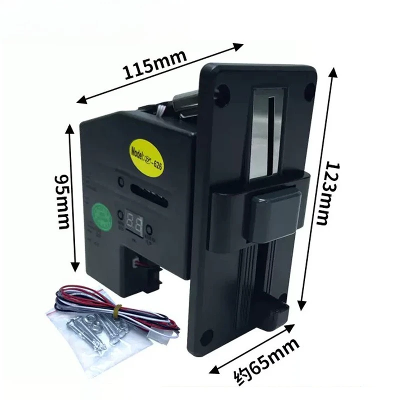 626 multi-currency coin slot, 6 kinds of coins, one yuan and five cents coin recognition receiver, memory washing machine,