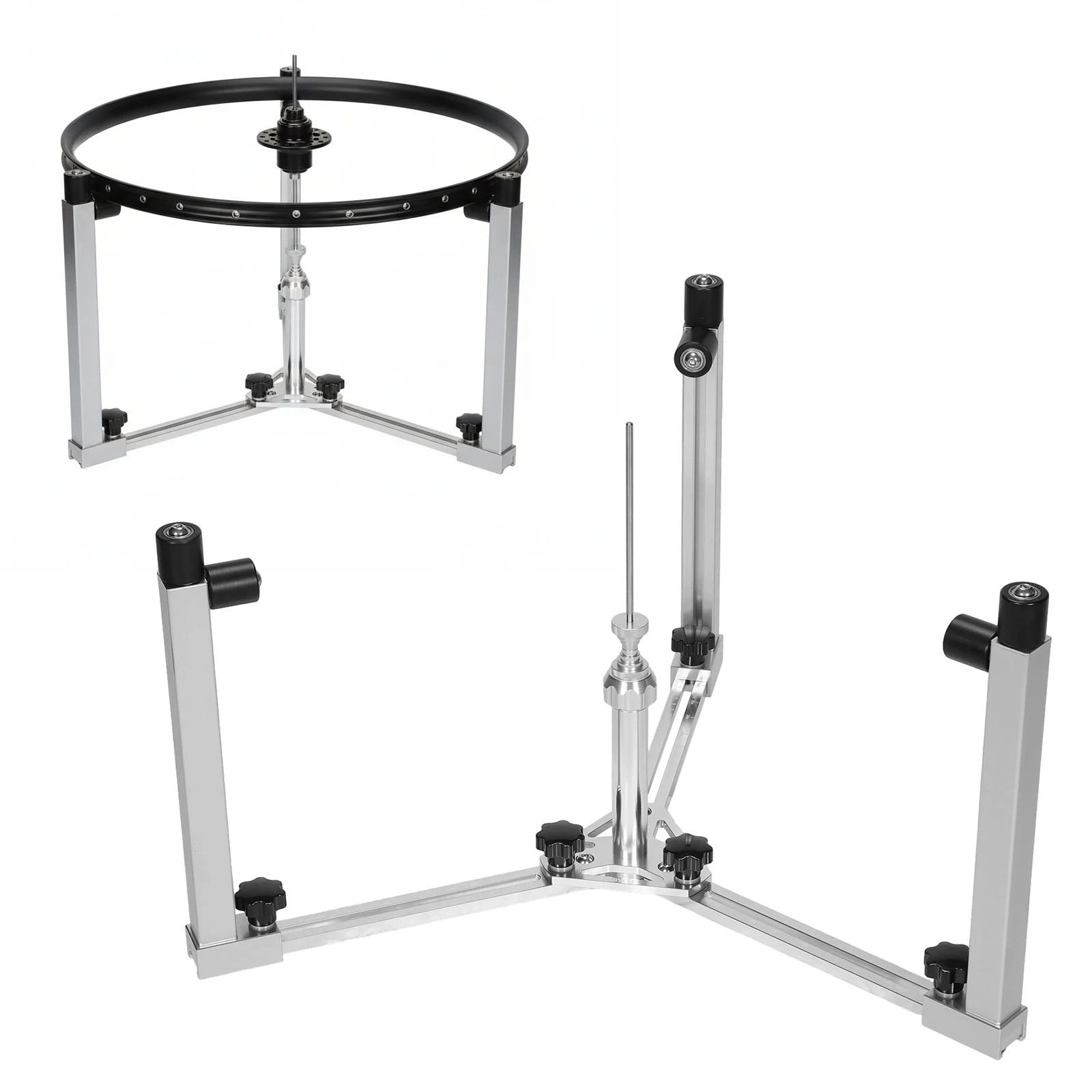 

Bike Wheel Set Braiding Table Quick Release Bike Wheel Building Lacing Stand for Efficient Wheel Repair and Spoke Braiding