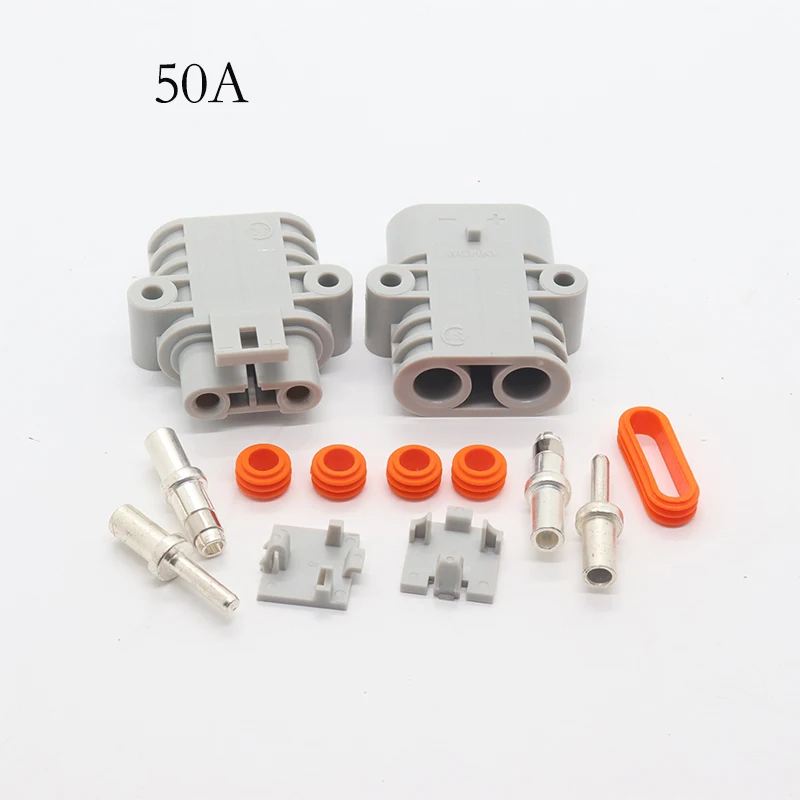 1pcs 50A Waterproof Plug Parking Air Conditioner Connector Power Supply 12V/24V High-power Car Truck Battery Connector