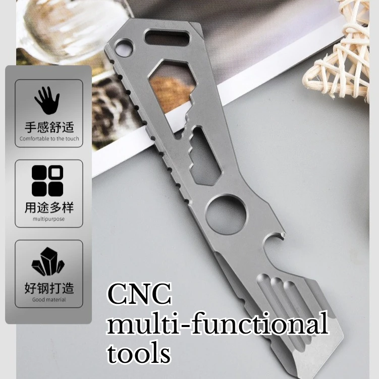 EDC الفولاذ المقاوم للصدأ المخل فتاحة الزجاجات باستخدام الحاسب الآلي متعددة الوظائف في الهواء الطلق الخصر معلقة واقية أداة يدوية عالية الجودة