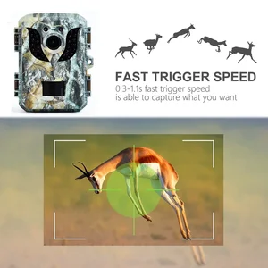 كاميرا صغيرة عالية الدقة للصيد 16 ميجابكسل 1080 بكسل للماء للأشعة تحت الحمراء للرؤية الليلية كاميرا مراقبة مع صورة نشطة بالحركة أفضل 10 كاميرات للرؤية الليلية مبيعا للبندقية - No8