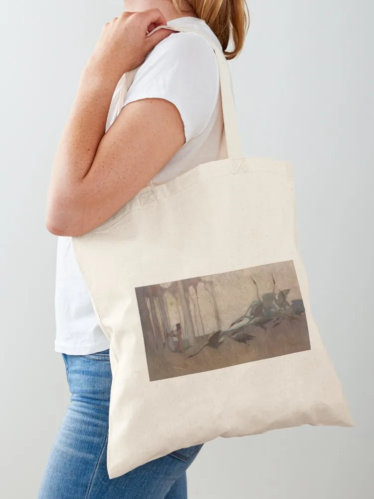 

The Spirit of the Plains by Sydney Long (1914) Tote Bag shopping cart bags handbag cute pouch bag Women's handbag
