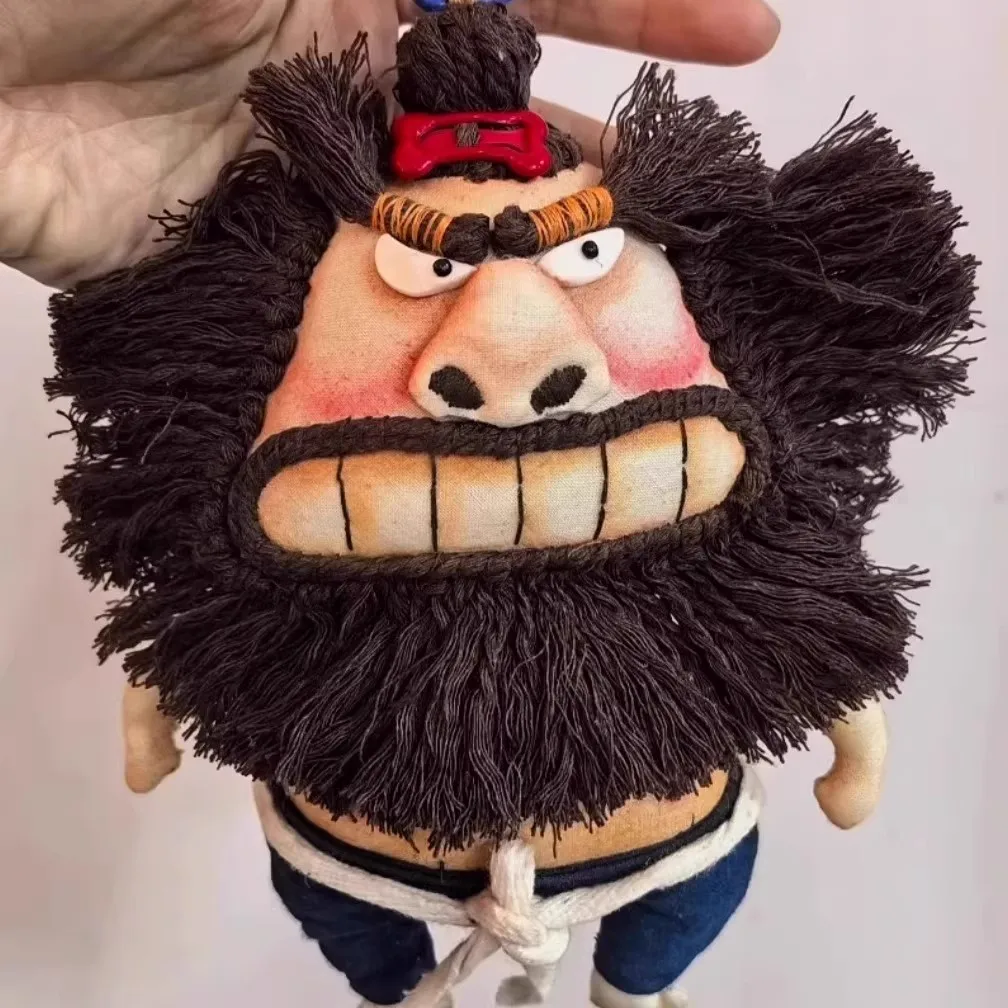 Personalized Zhong Kui plush pendant, ugly and cute key pendant, 2026 New Year's niche abstract doll bag hanging
