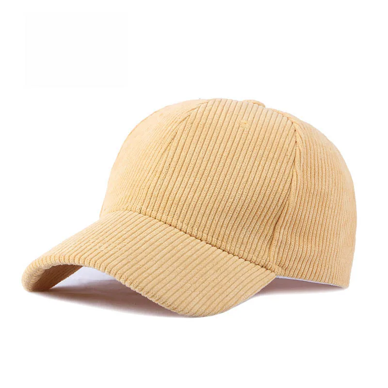 Corduroy Baseball Cap For Women Men New Cotton Solid Color Sunhat Sport Snapback Caps Autumn Warm Fashion Hip Hop Fishing Hat, image 17