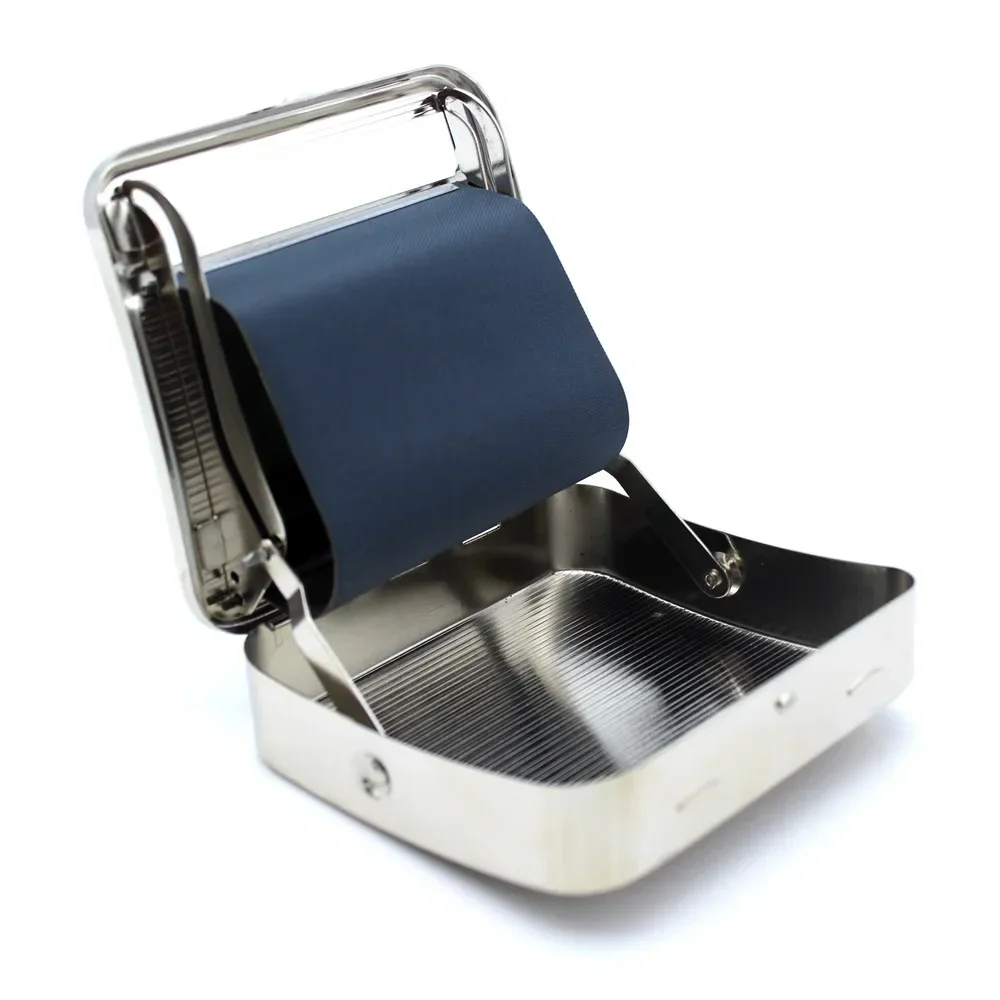 70mm Metal Automatic Cigarette Tobacco Container Smoking Rolling Machine Roller Box