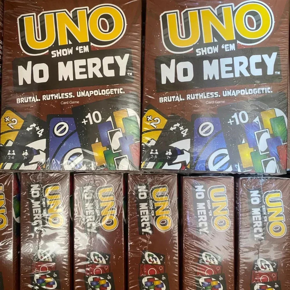 !UNO 2025 NO MERCY การ์ดเกมผู้เล่นหลายคน Family Party Boardgame ตลกเพื่อนความบันเทิงโป๊กเกอร์