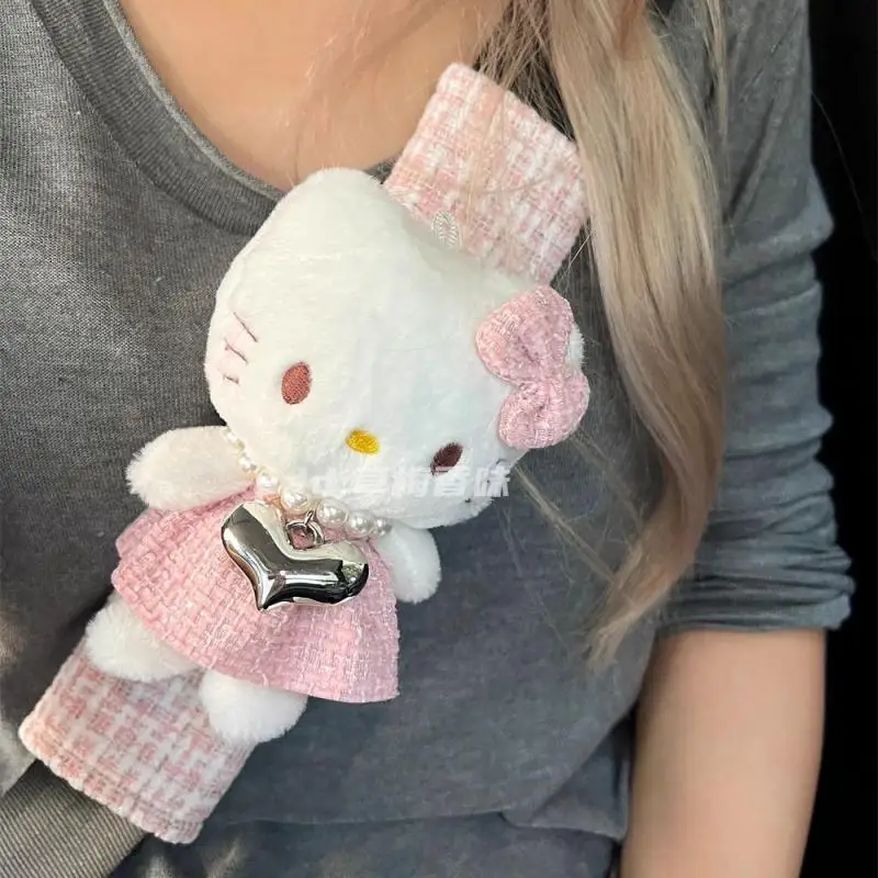 

new Sanrio Kawaii Hello Kitty Safety Belt Anime Cute Cartoon Car Seat Belt Shoulder Protector Car Interior Decoration Gift