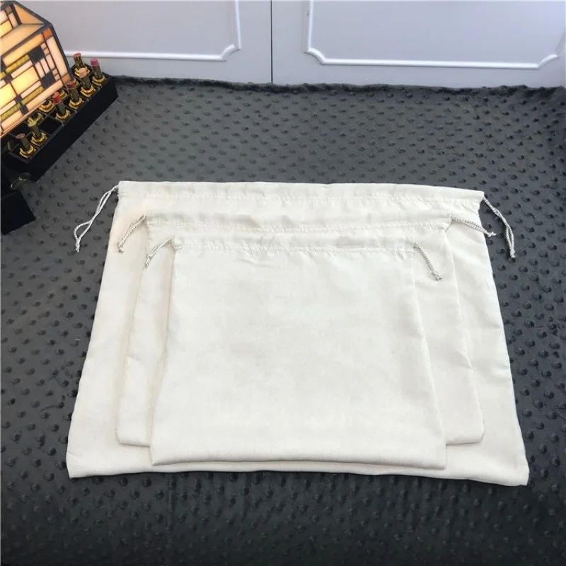 custom.Fabric Drawstring Dust Bag Velvet Dust Bag Handbag Dust Cover Customize Recycle Large Suede Custom Screen Printing Ac