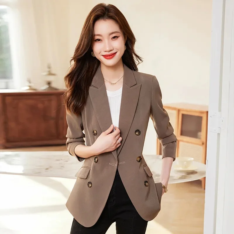 

Spring and Autumn New Korean fashion British Style Solid Blazer Women Clothing French Texture Fashion Small Suit Coat Women