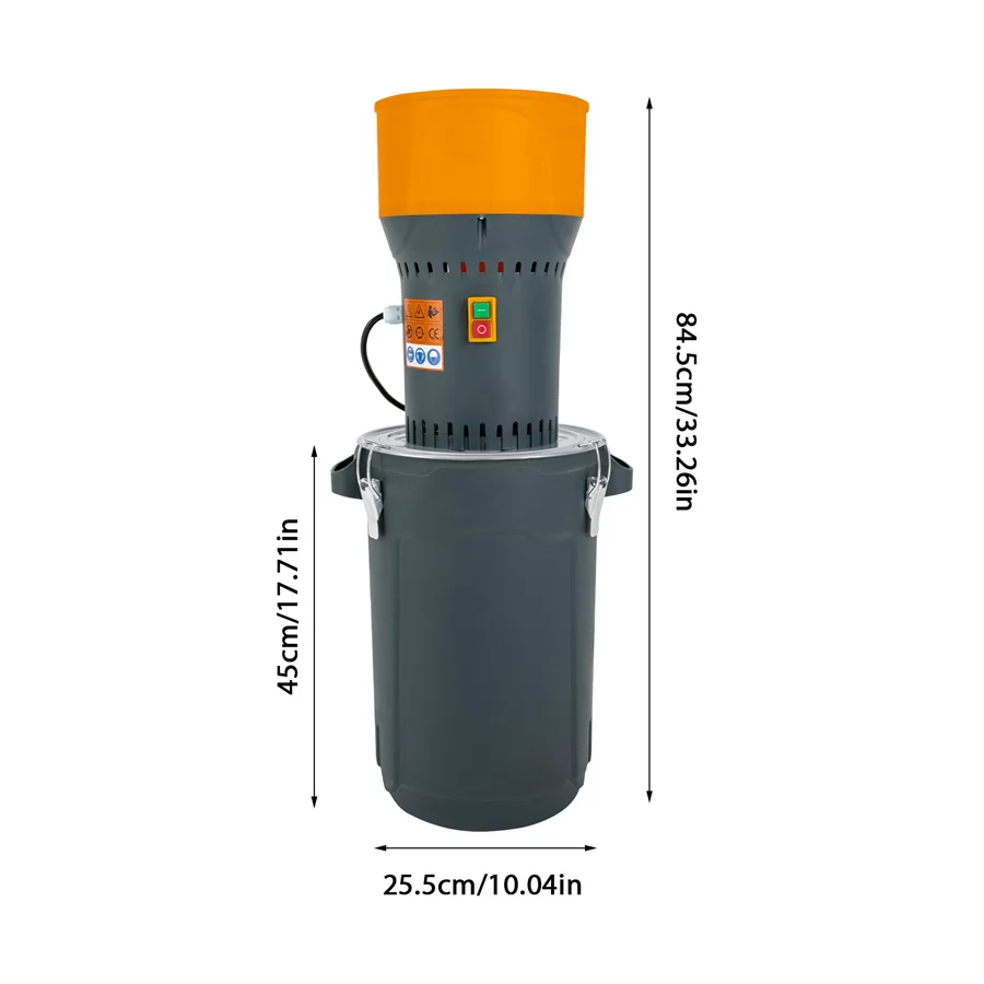 NONE 25 l/50 l/60 l elektrische Getreidemühle, mit 5 Sieben, Getreidemühle, elektrische Maismühle, Weizenschleifer 4
