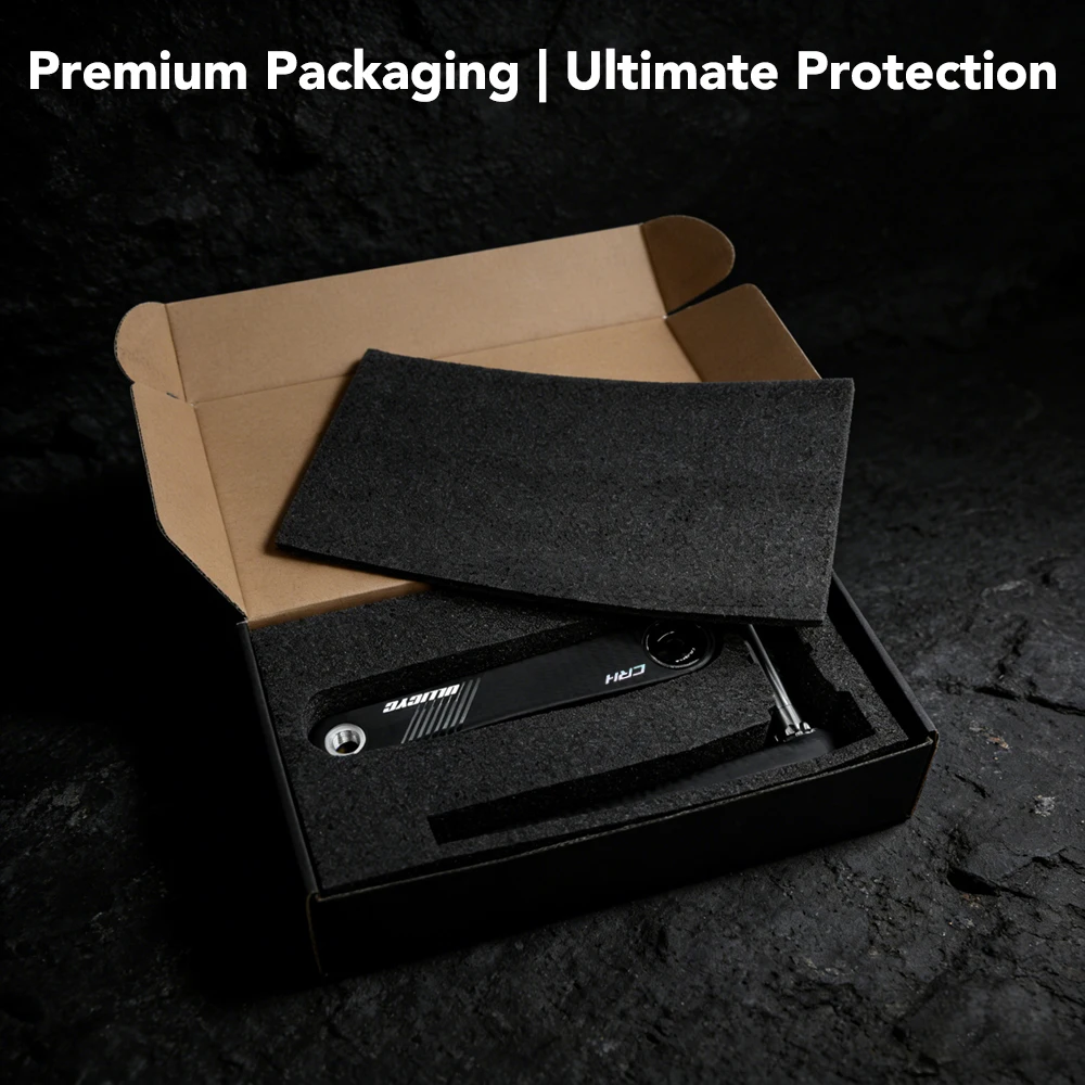 

Карбоновый шатун ULLICYC Road, 288 г, длина 155-175 мм, DUB 24 мм, титановый шпиндель, для 110BCD, интерфейс Spider Spec EASTON.