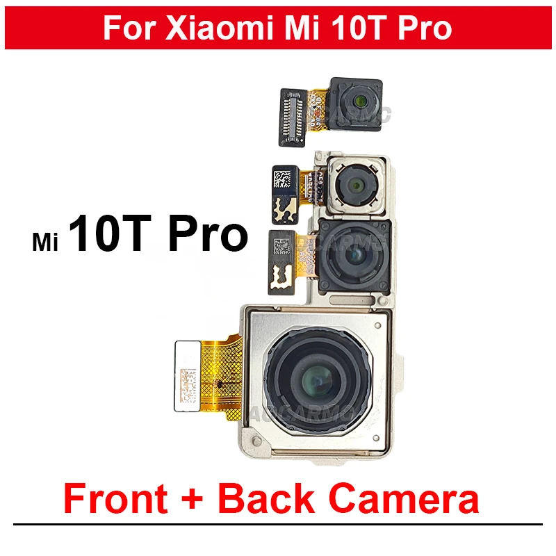 Front And 108MP Back Main Rear Macro + Ultra-Wide Ultra-precision Triple Camera Flex Cable For Xiaomi 10T Pro Repair Parts