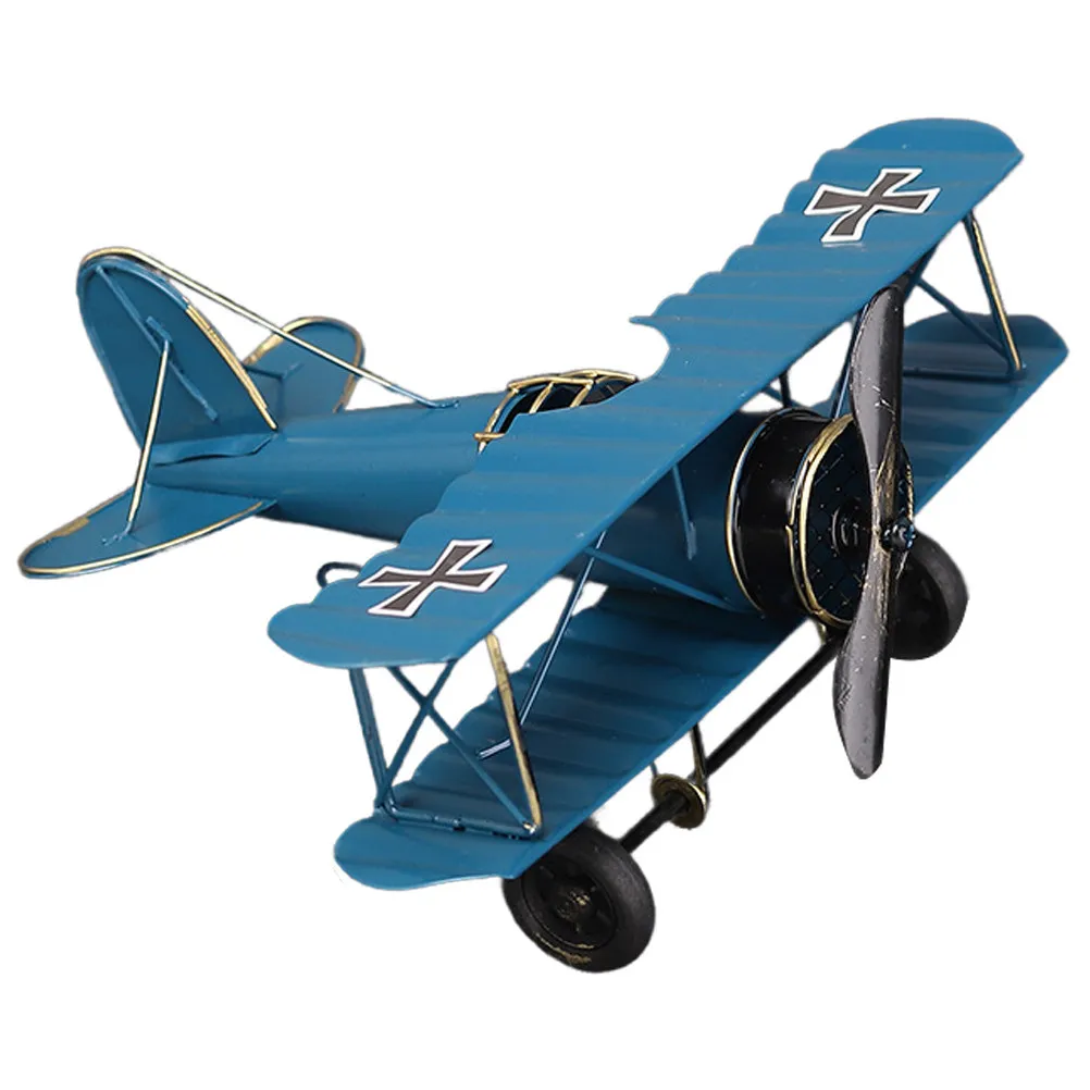 

Retro Airplane Vintage Decorative Metal Plane Ornament Desktop Handicraft Home Party Decoration Vintage Aircraft Ornament