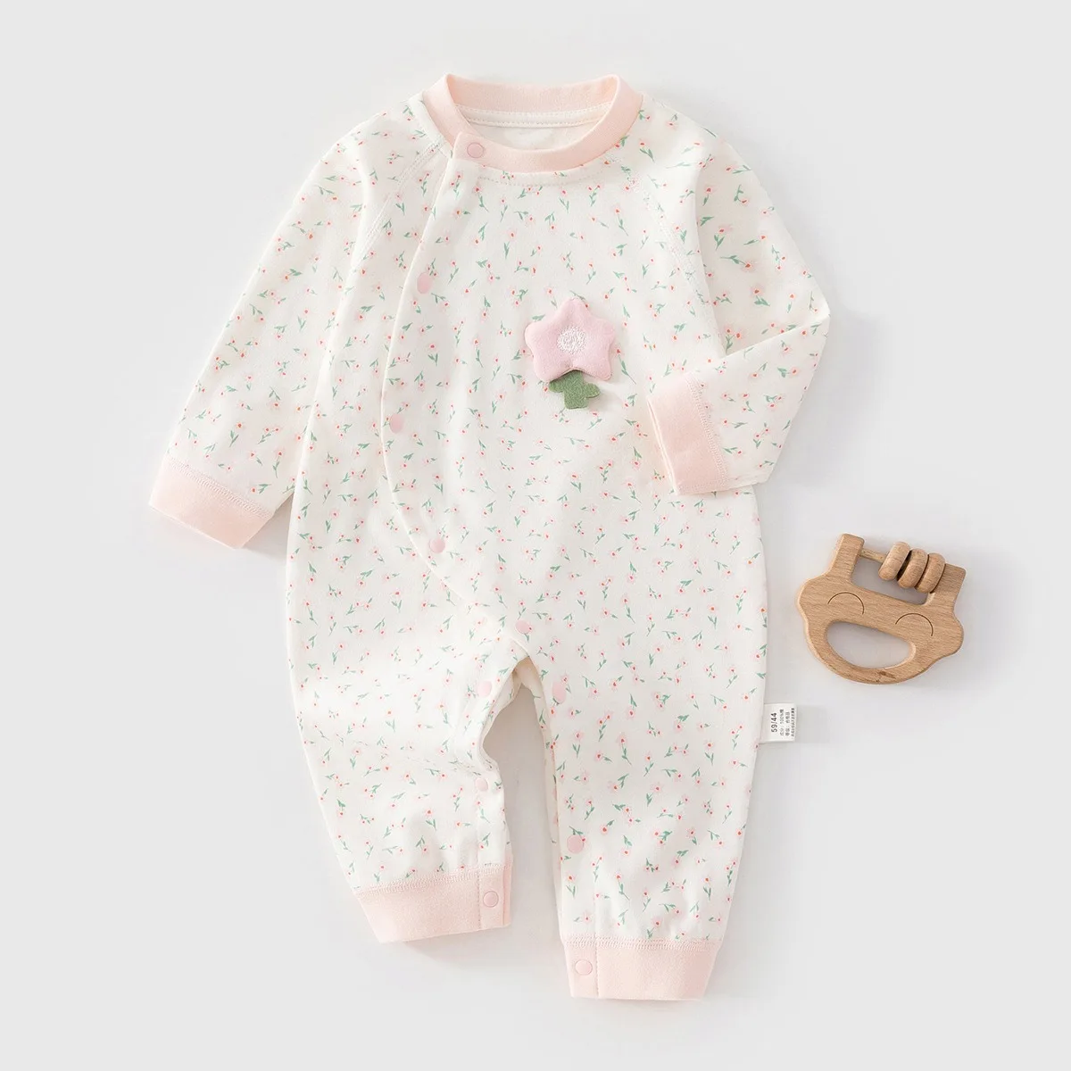Ropa de Bebé Nueva para Primavera y Otoño 2026, Mono de Algodón Puro de Alta Calidad para Niña de 0 a 18 Meses, Mono para Niño