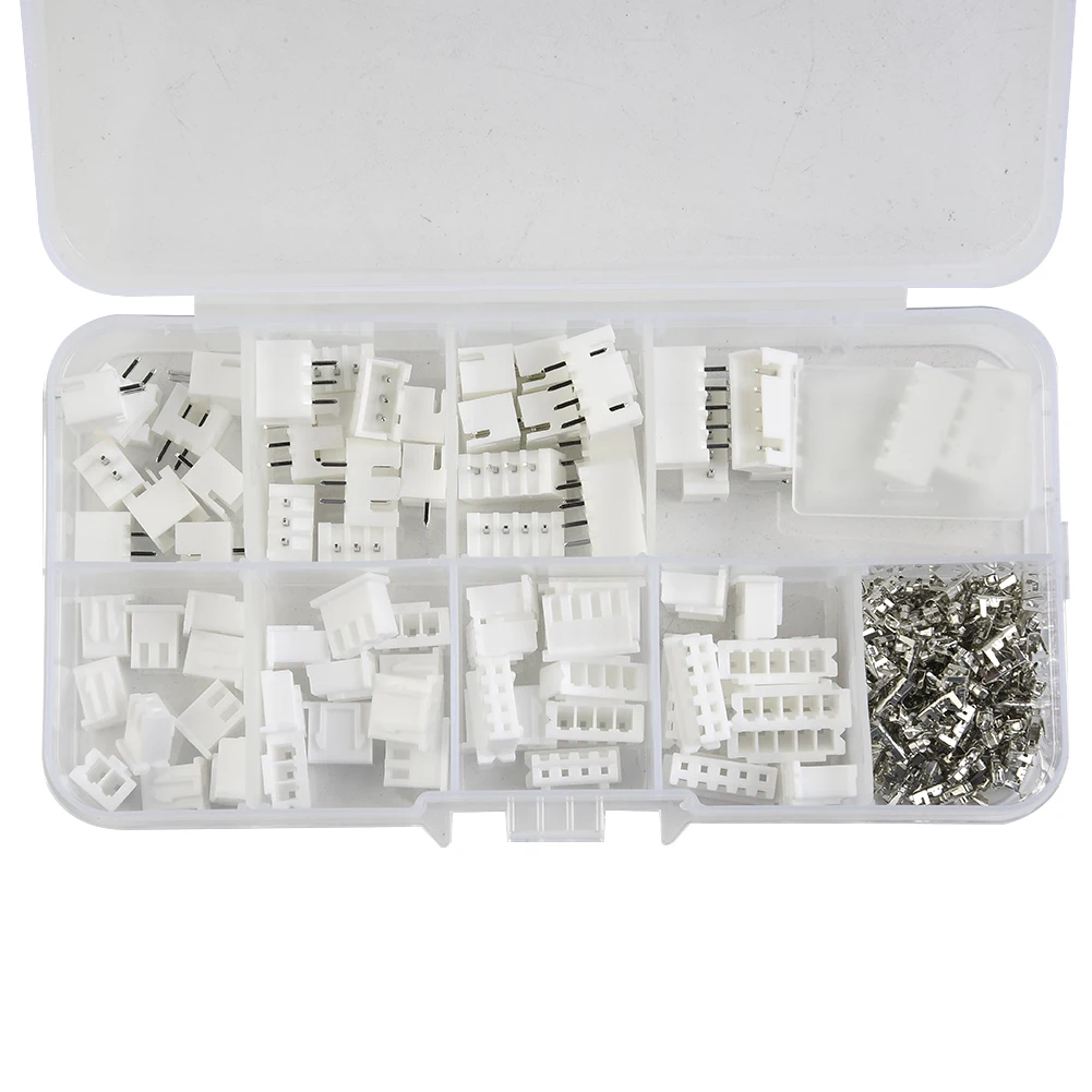 230pcs PH2.0 2p 3p 4p 5 Pin 2.54mm Pitch Terminal Kit / Housing / Pin Header Connector Wire Adaptor PH Kits For 3D Printer