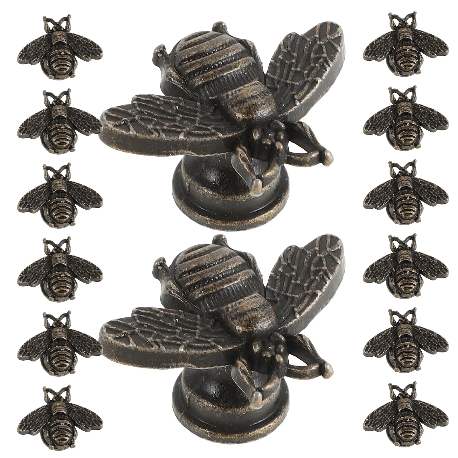 

20Pcs Retro Bee Shape Drawer Knobs Vintage Cabinet Pulls for Dresser Wardrobe Kitchen Cupboard Furniture Hardware Set
