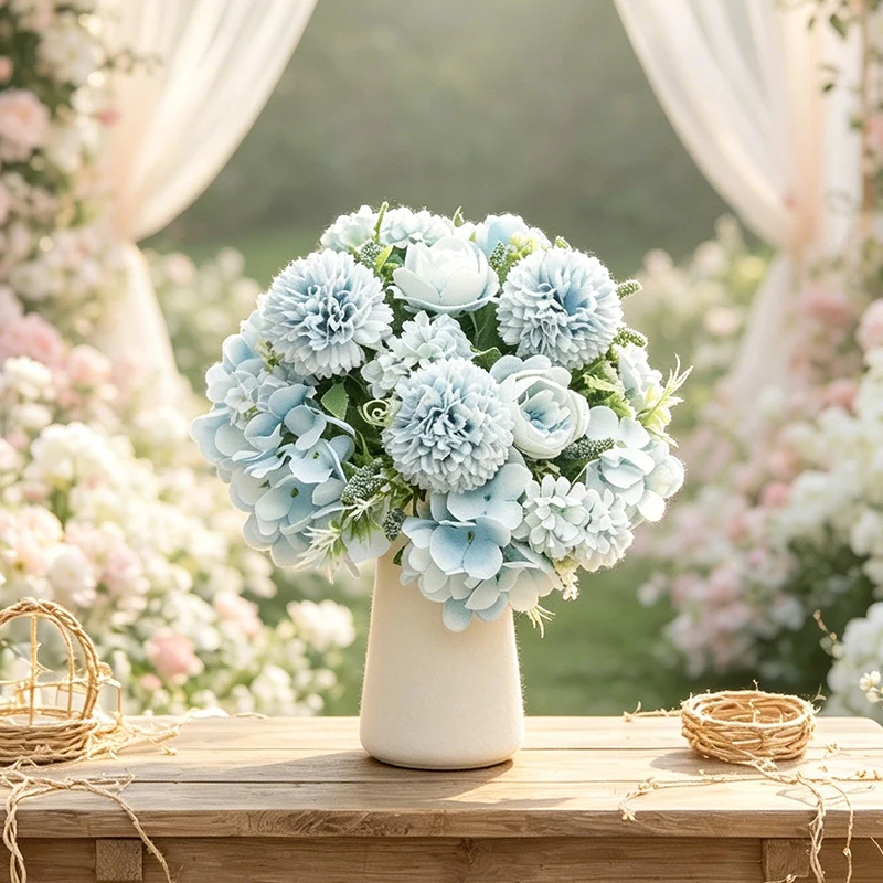 4パック パステルブルーとピンクのミックス造花茎、フェイクピ - Baby Nursery Equipment のレビューと価格