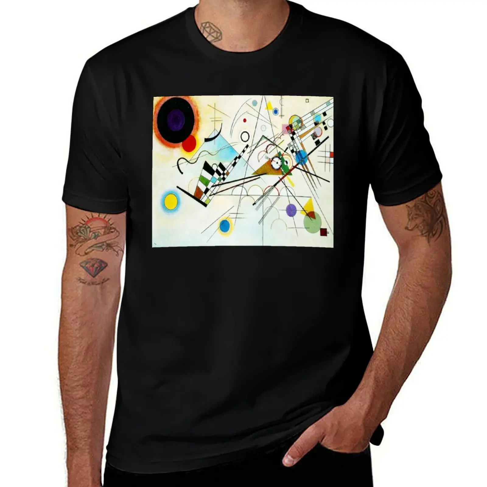 Study for Composition VIII - Wassily Kandinsky Abstract Art T-Shirt man t shirt cotton high quality T-Shirt