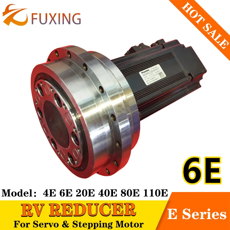 High-precision rv Redutor Cicloidal Pinwheel 120bx 6e Série Caixa de Velocidades 400w Servo Motor Industrial Ensino Robô Braço com Flange