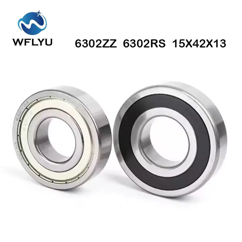 

(10 шт.) подшипник 6302RS 6302ZZ ABEC-5 15*42*13 мм радиальная канавка 6302ZZ 6302 2Z 6302-2RS шарикоподшипники 6302 2RS 6302-2Z