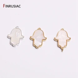 3 Types New Hamsa Charm Pendant For Handmade DIY Earrings Necklace Jewelry Making Accessories Designer Charms