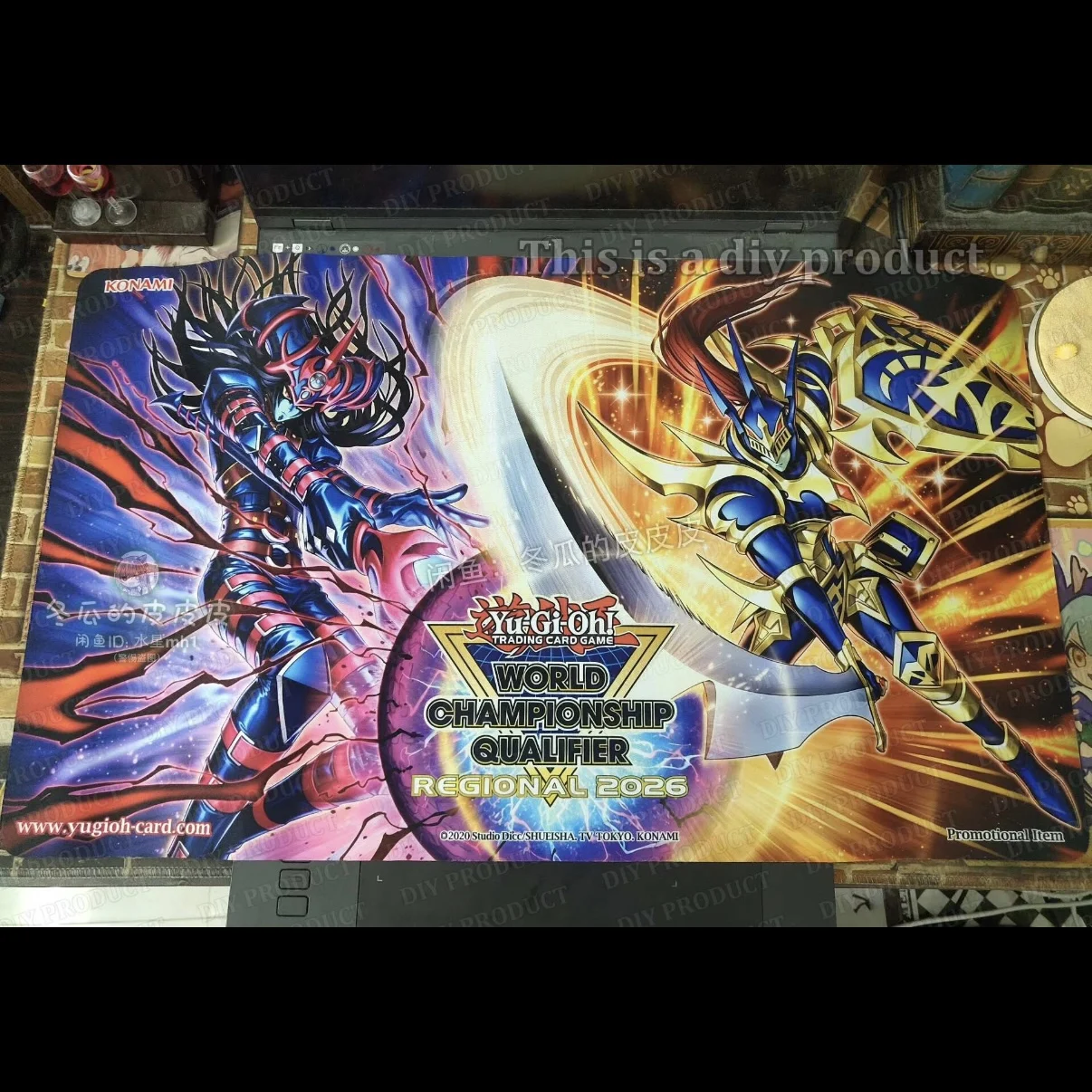 600x350mm Black Luster Soldier Trading Card Playmat Black Chaos The Ultimate Magical Swordsman Rubber Board Game Card Mat Toys view 4