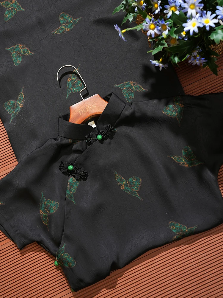 

Новое женское летнее тонкое китайское платье-ципао Bla Dr с полным вырезом, прямым кроем, больших размеров, 2026, винтажное, длинное