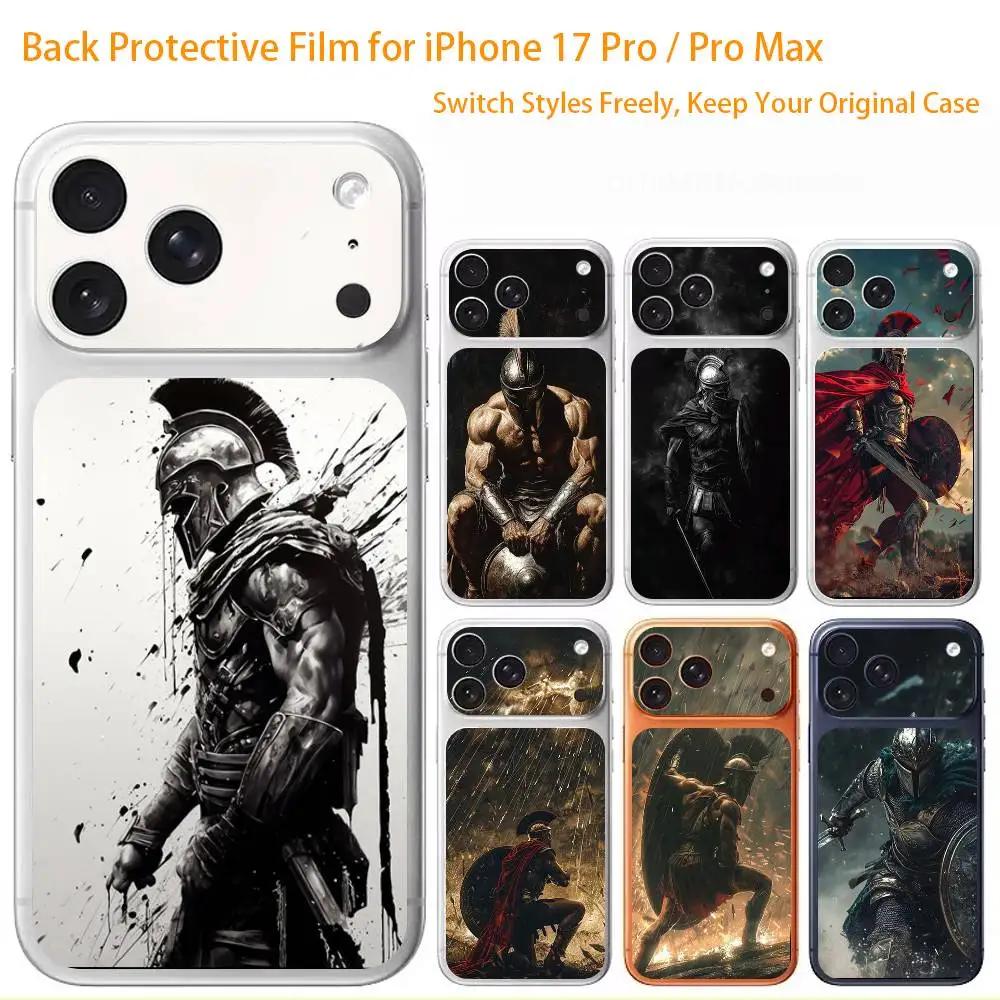 

Cool Sparta Premium Skin Wrap for iPhone 17 Pro/Max, Back Frame Camera Protective Decal (Not Case)
