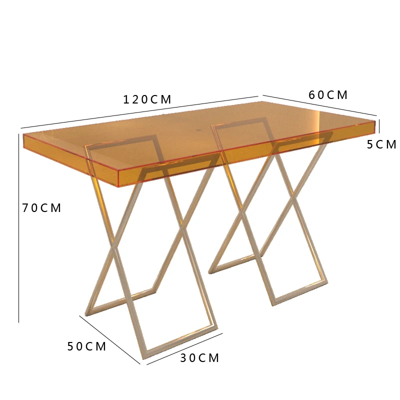 

HXL Middle Island Table Display Stand Stainless Steel Acrylic Display Stand Shoe Bag Storage Stand