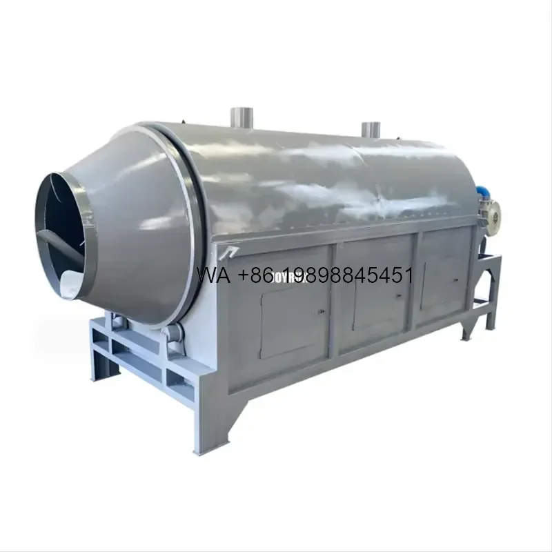 Wmwmnu Easy Operation Small Drum Dryer for Black Soldier Fly Larvae Insect Protein 200kg/h Capacity Factory Direct Sale