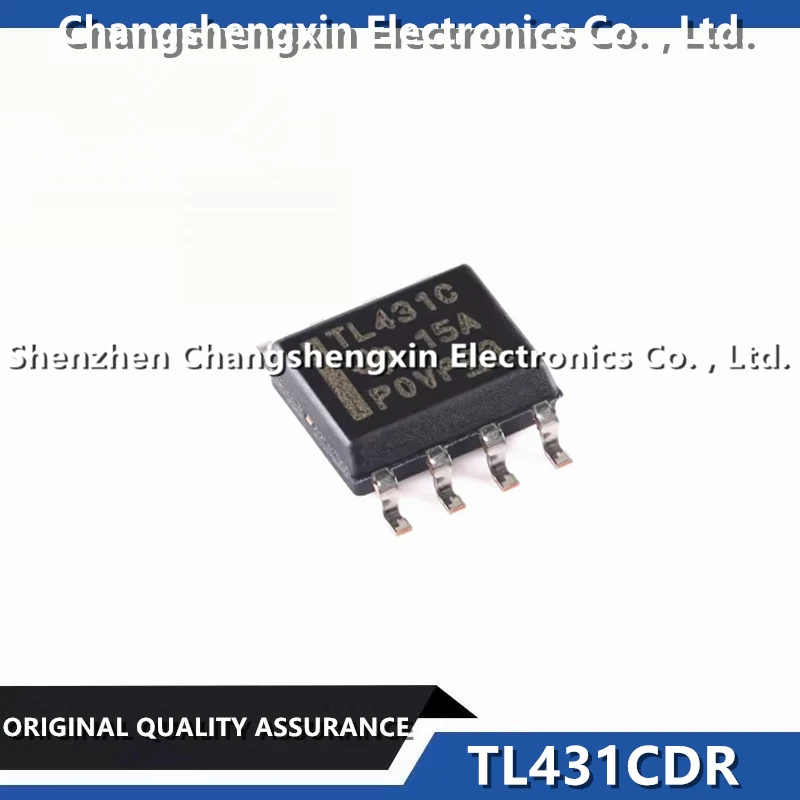 100 Pieces TL431CDR New Original TL431C Shunt Voltage Reference IC Adjustable 2.495V 36 VV ±2.2% 100 mA 8-SOIC