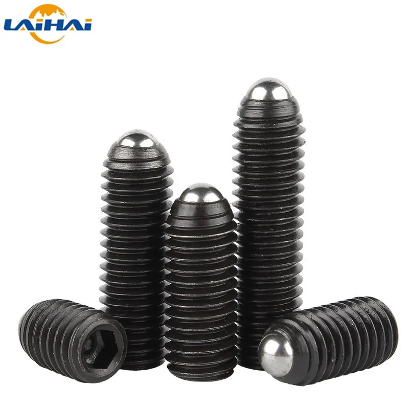 5/20x M3 M4 M5 M6 M8 M10 M12 Black Grade 12.9 alloy steel Hex Hexagon Socket Allen Spring Ball Plunger Grub Point Set Screw Bolt