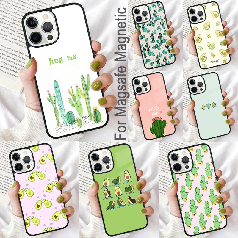 

Мягкий Магнитный чехол для iPhone 16 Promax 15 Pro 13 14 Plus 11 12 Mini MagSafe