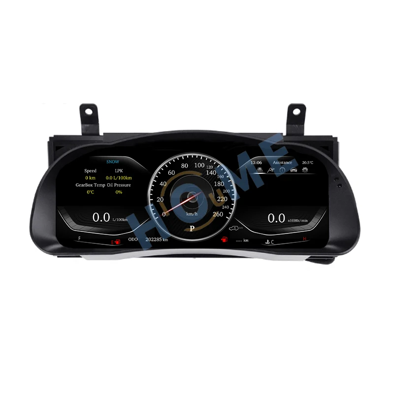 

Linux System Digital Dashboard Panel LCD Display Vehicle Speed Display Table Speedometer for Highlander 2015-2020 12.3"