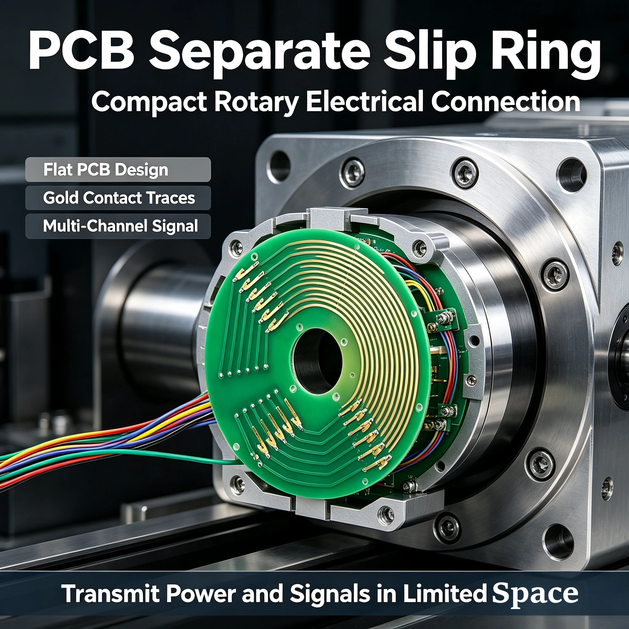 Disc Slip Ring PCB Conductive Slip Ring Inner Hole 12-50mm Separate Ultra-thin Collector Ring, 1~ 12 Rings Optional