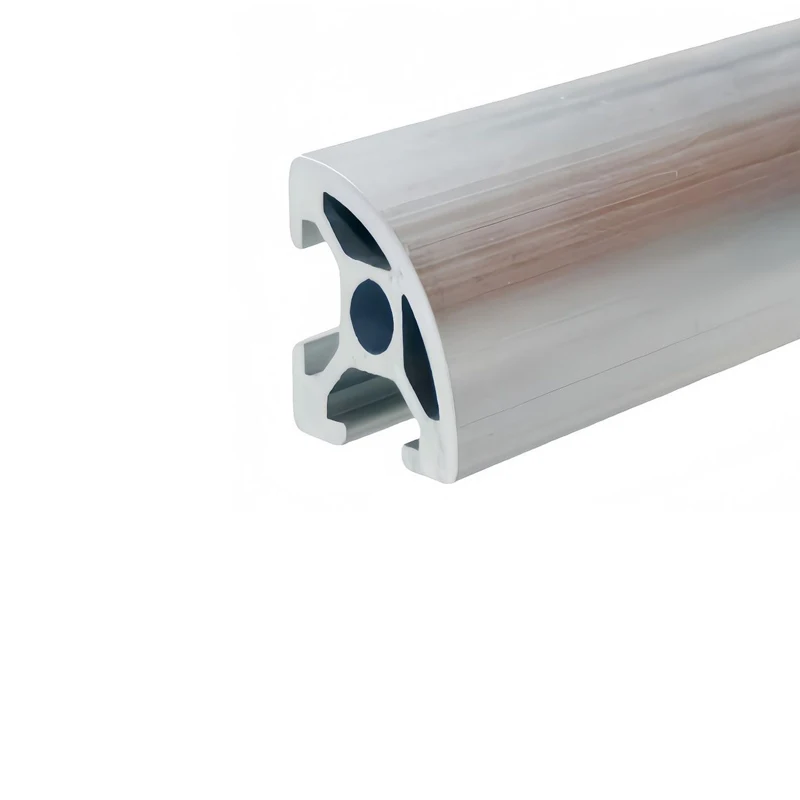 1 / 2PCS 2020R Aluminum Profile European Standard 2020 Semi circular Arc Type 3D Printer Frame Assembly Line Workbench Anodizing