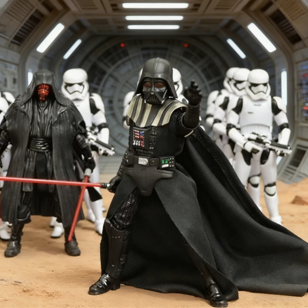 

Limit Sale Genuine Darth Vader & Stormtrooper Darth Maul Boba Fett Articulated PVC Action Figure Toys 15cm