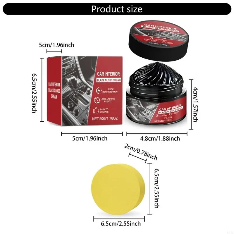 Multipurpose Car Interior Cleaning And Polishing Cream Suitable For Plastic & Leather Surfaces With Long Lasting Effects - view 6