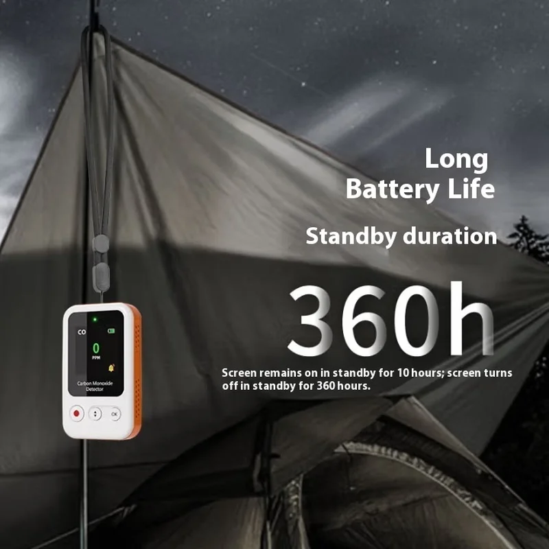 Portable CO Concentration Detection Alarm New 2025 Carbon Monoxide Detector Novel Popular Security Protection Sensor Detector