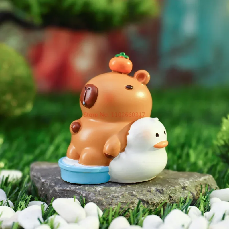 Kawaii New Capybara Blind Box Simulation Mini Capibara Action Figures Doll Children Birthday Toy Giftcollectable Toy Gift