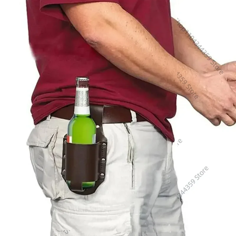 

1pc Holster Portable Bottle Waist Beer Belt Bag Handy Wine Bottles Beverage Can Holder beer 밀짚 wine accessories