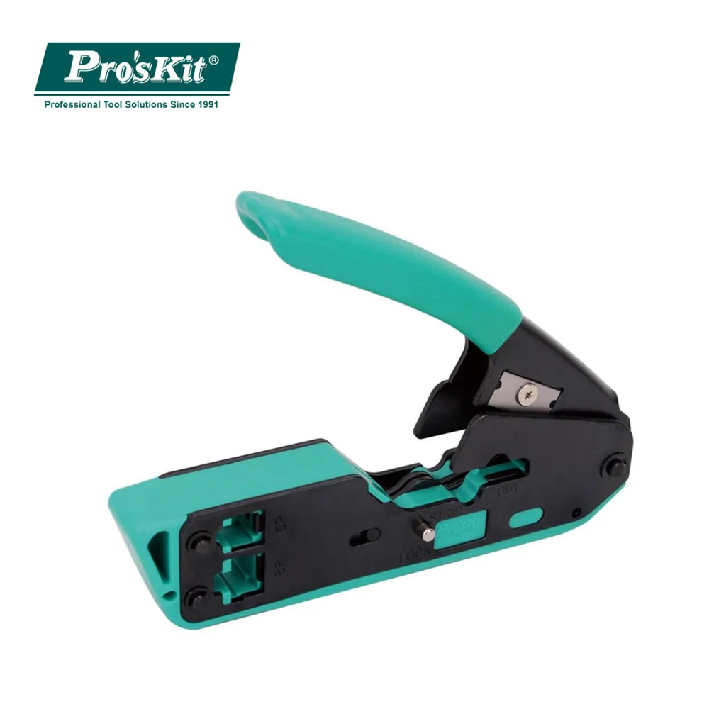 ProsKit CP-333 6P/8P Crystal Head Telephone line Network line Pressing Pliers Portable Cable Wire Stripper Crimping Pliers Tools