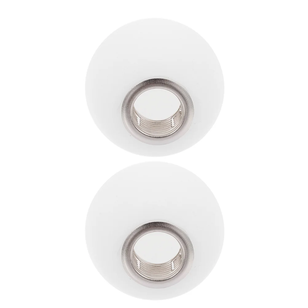 

2Pcs Frosted Glass Globe Lampshade G9 Thread Milky White Round Ball Pendant Lighting for Home Decor Hanging Glass Globe
